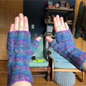 Wool Gloves Fingerless Women’s Multicolor